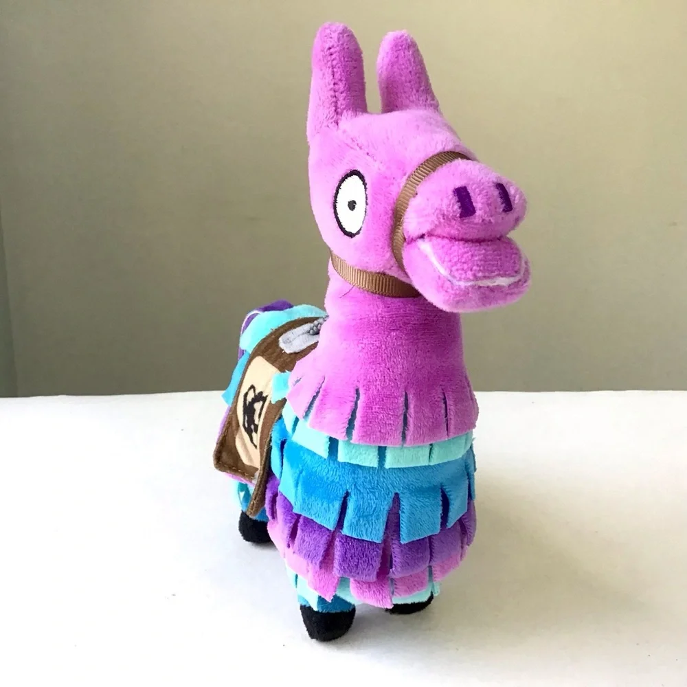 Russ Fortnite Loot Llama 8” Plush 2018 Epic Games Purple Blue Stuffed Animal